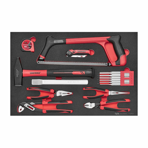 15 Piece Garage and Auto Mechanics and DIY General Service Repair Tool Set