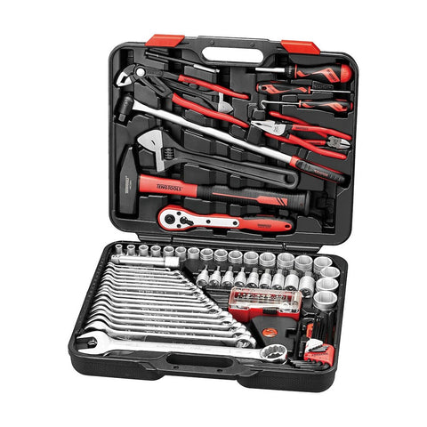 1/2" Drive Heavy Duty Vehicle Socket & Tool Set with Engineers Hammer 105 Pieces
