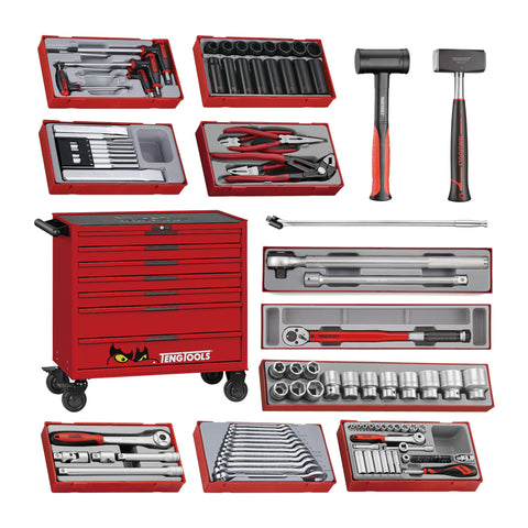 595 Piece PRO35 Truck HGV 37 Inch Wide 7 Drawer Wagon Mega Master Workstation Tool Kit