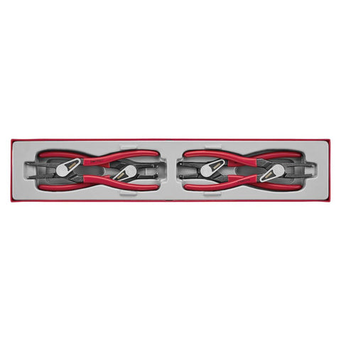 4 Piece Snap Ring Pliers Set for 40-100 mm Internal External Circlips