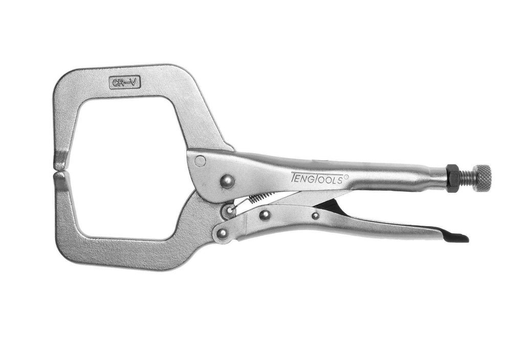 Teng Tools - 11 Inch C Clamp Power Grip Pliers With Non Pinch Release Lever - 406S - Teng Tools USA