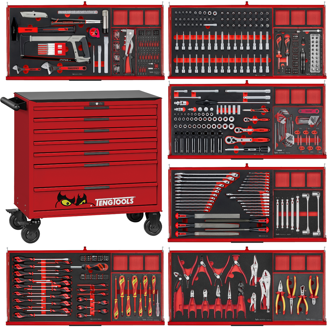 637 Piece Teng Tools Modular EVA Foam Kit