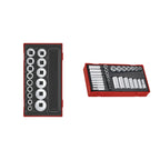 Teng Tools SAE Socket Sets, 1/4, 3/8 and 1/2 Inch Drive, bundle contents - BDL-SAE-SOCKETS