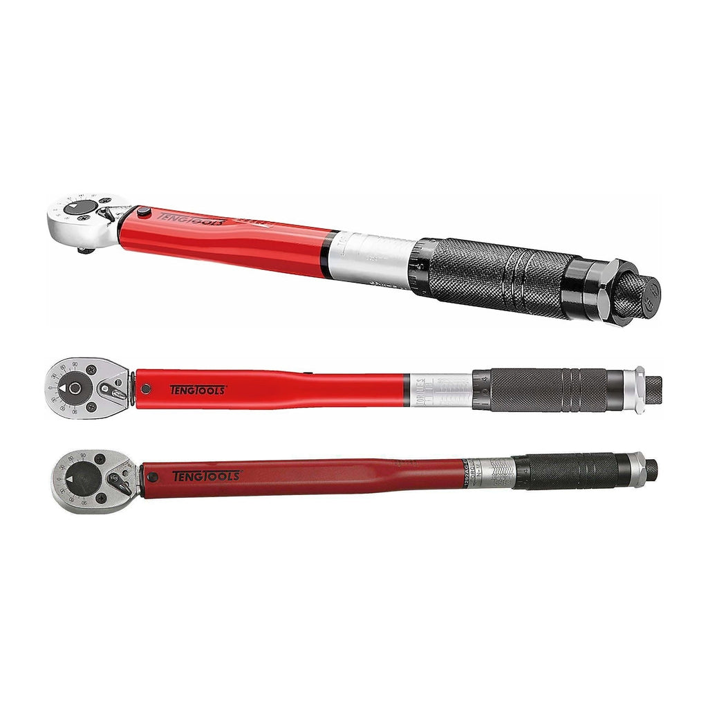 Teng Tools Torque Wrench Set, 1/4, 3/8 and 1/2 Inch Drive, bundle contents - BDL-TORQUE-TRIO