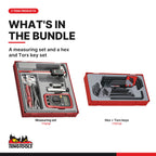 Teng Tools Measuring and Precision Set: Digital Caliper, Multimeter, Gauges and Hex and Torx Keys, what's in the bundle - BDL-MEASURE