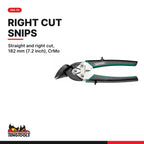 Teng Tools Sheet Metal Set: Rivet Gun, Left and Right Cut Snips and Sheet Metal Hammer, 493-7N card - BDL-SHEETMETAL