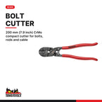 Teng Tools Scaffolder Set: 19 x 22 mm Ratcheting Podger, Compact Bolt Cutter, Tape and Level, BC408 card - BDL-SCAFFOLD