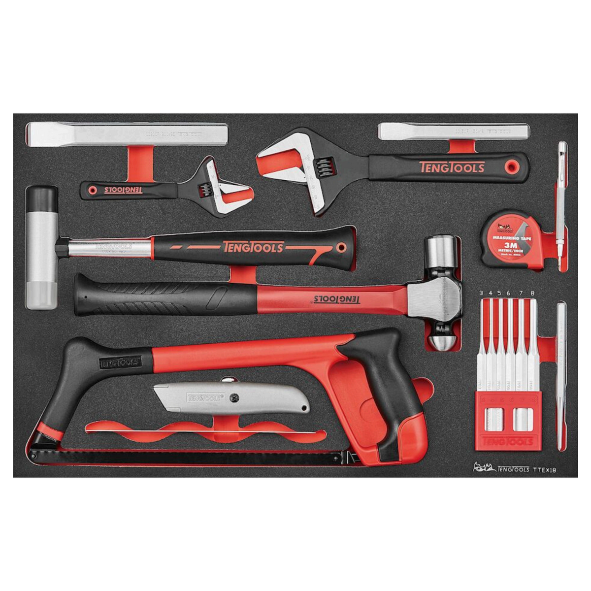 Teng Tools 18 Piece General Repairs & Maintenance EVA Foam Tool Set ...