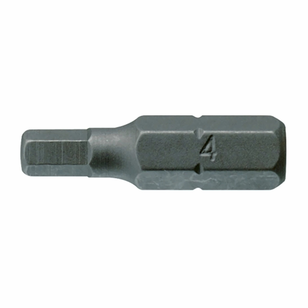 Teng Tools HEX2500203 1/4 Hex Insert Bits 25 mm Long on a white background