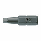 Teng Tools ROB2500103 1/4 Inch Robertson Square Drive Screwdriver Bits on a white background