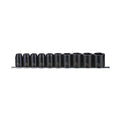 1/2" Impact Socket Clip Rail Set ANSI 10 Pieces — Teng Tools 9121