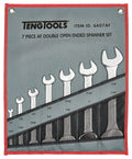 Teng Tools Double Open Ended Spanner Set AF Tool Roll 7 Pieces — 6607AF