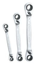 Teng Tools Ratcheting Multi Drive Ring Spanner Set 3 Pieces — 6503RX