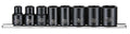 Teng Tools 3/8" Impact Socket Clip Rail Set ANSI 8 Pieces — 9381