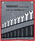 Teng Tools Long Combination Spanner Set 8-19 mm Tool Roll 9 Pieces