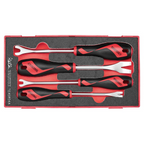 Teng Tools Juego de 4 piezas para desmontar grapas de molduras y paneles — TEASR04A