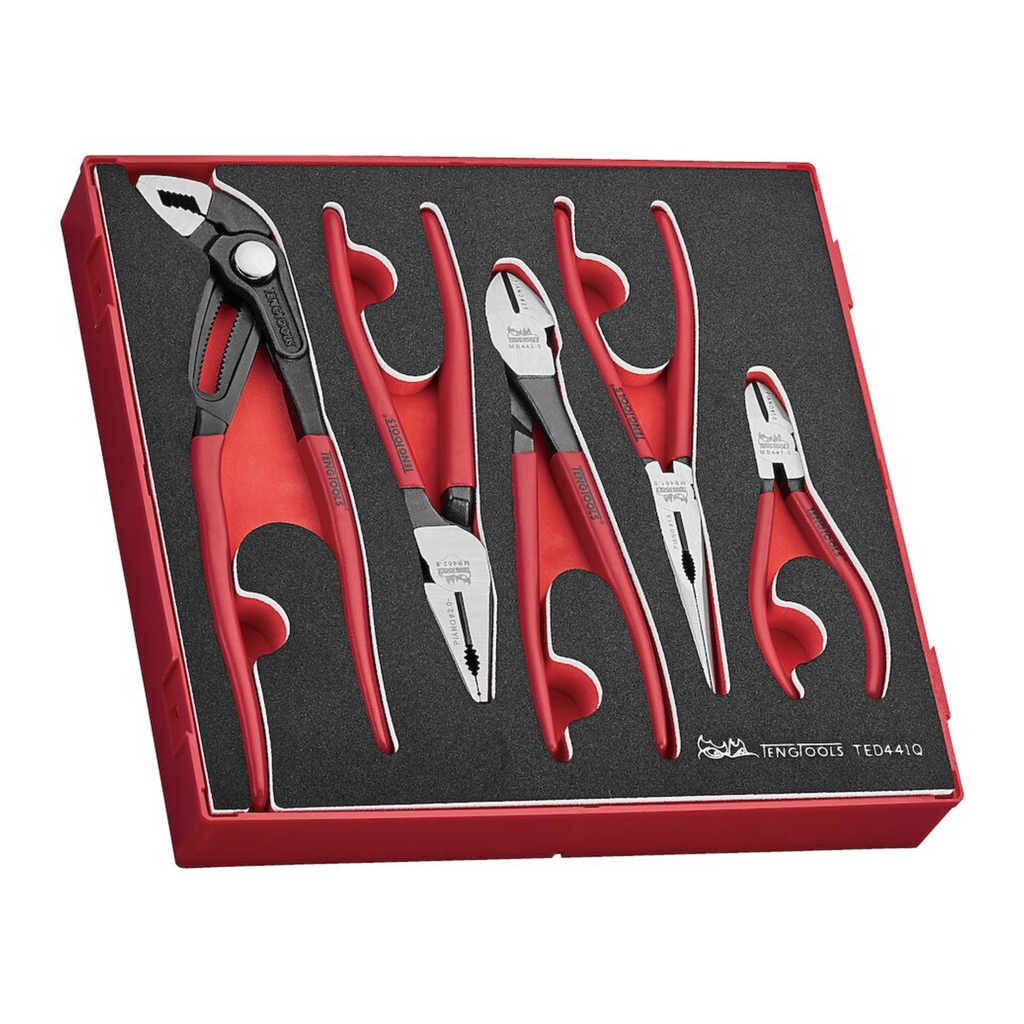 Plier Set Vinyl Grip Q FOAM2 5 Pieces
