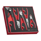 Juego de alicates Teng Tools Vinyl Grip Q FOAM2 de 5 piezas — TED441Q