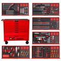 Teng Tools 37" PRO Cabinet FOAM Tool Kit 631 Pieces Red — TCEMM631N