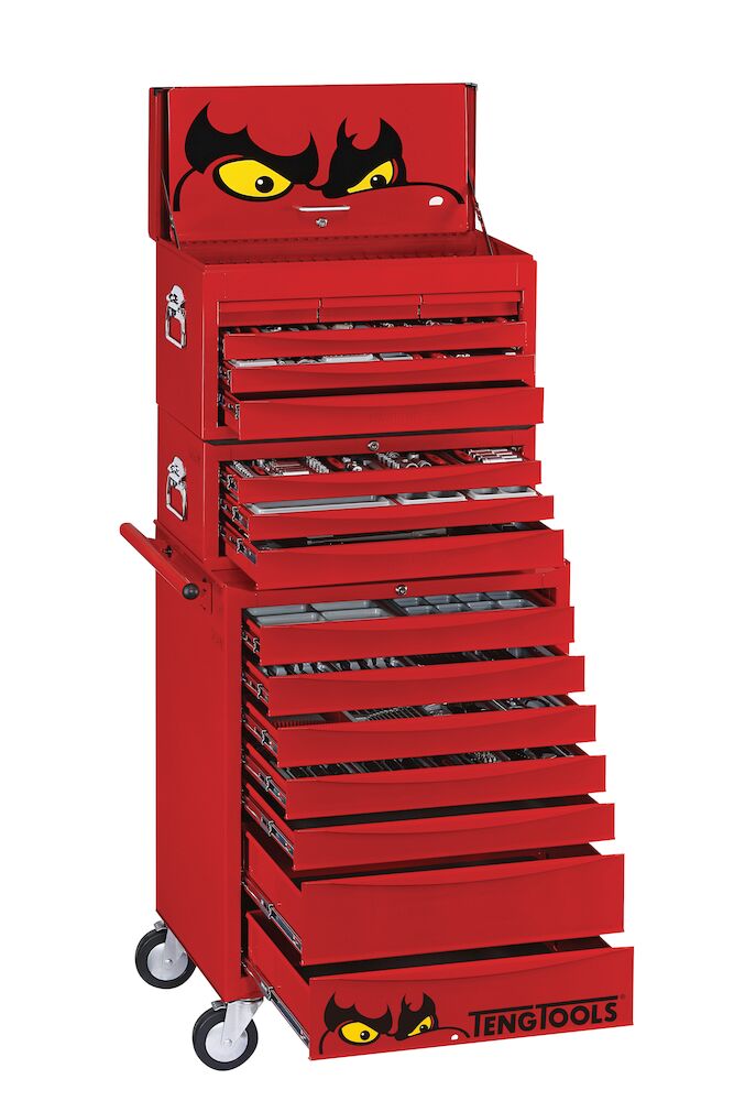 Teng Tools 26" Classic Stack TT Tool Kit 569 Pieces Red — TCMM569EV