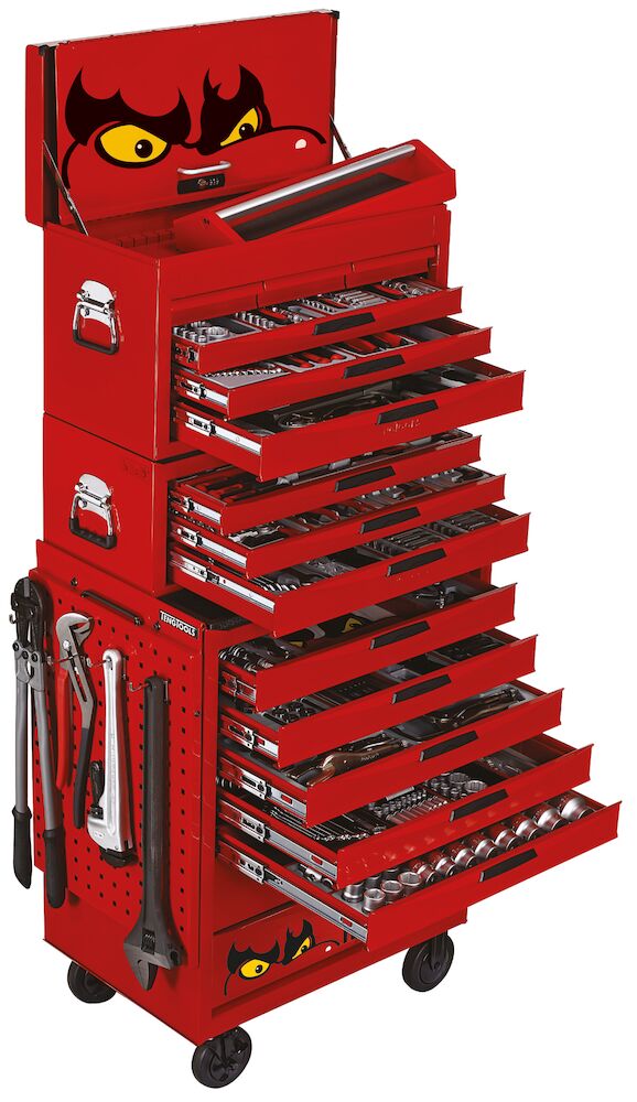 Teng Tools 26" PRO Stack TT Tool Kit 600 Pieces Red — TCMM600