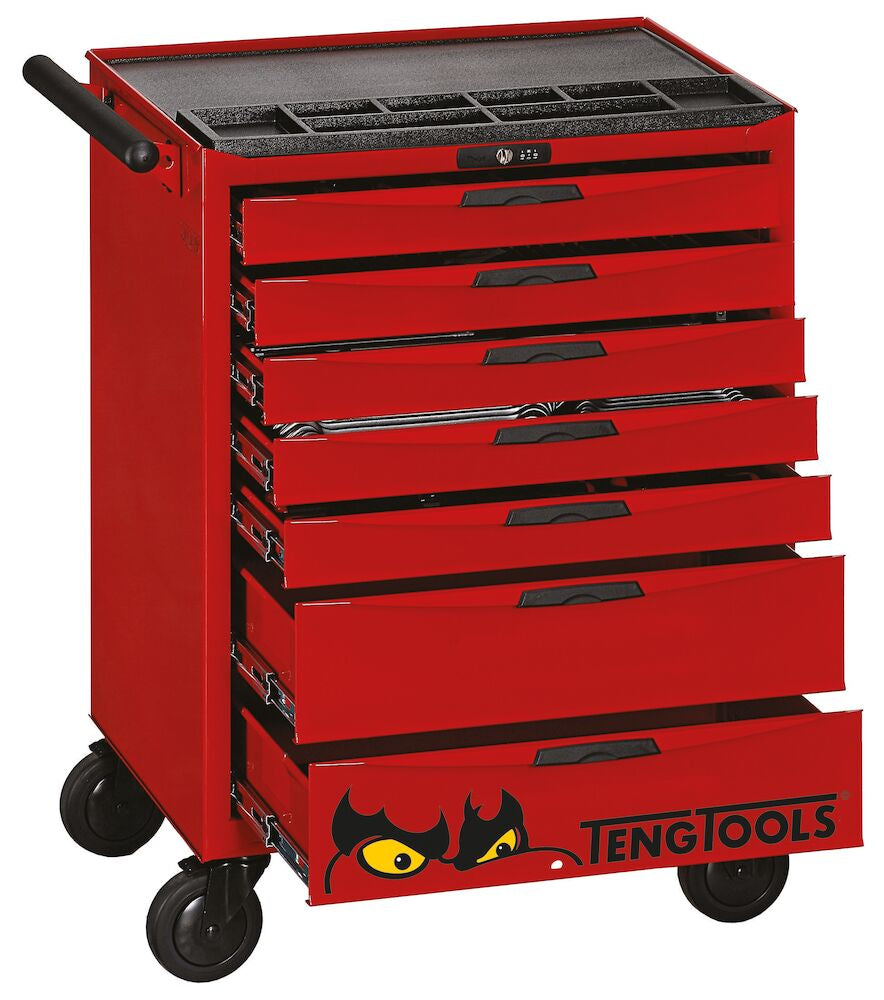 Teng Tools 26" PRO Cabinet FOAM Tool Kit 333 Pieces Red — TCMME11A