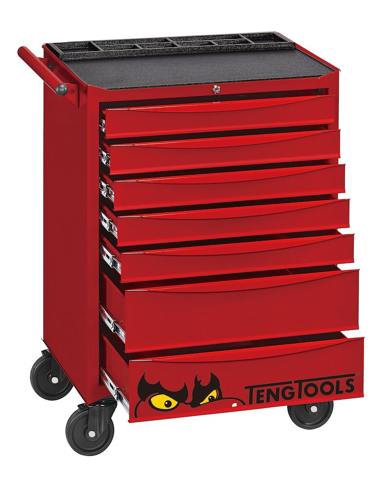 Teng Tools 26" Classic Cabinet FOAM Tool Kit 174 Pieces Red — TCMME174