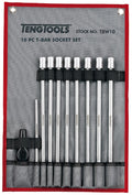 Teng Tools 3/8" Deep T Bar Socket Set 10 Pieces — TBW10