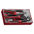 Teng Tools Juego de alicates con mango TPR Q de 4 piezas — TT440-TQ