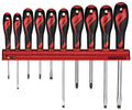 Teng Tools Screwdriver Set Wall Rack 10 Pieces — WRMD10N