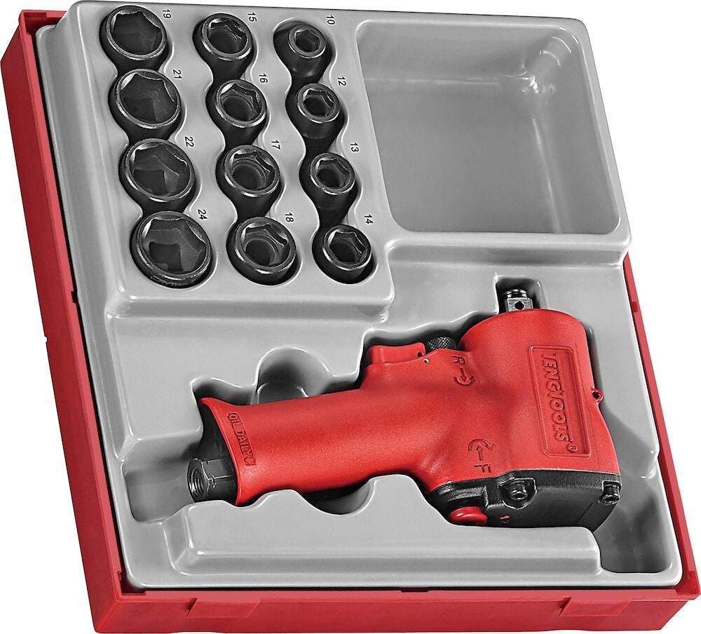 Teng Tools 1/2" Air Impact Wrench Set TT2 13 Pieces — TTDAWM13M