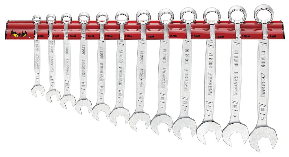 Teng Tools Combination Spanner Set Anti Slip Wall Rack 12 Pieces — WR8012