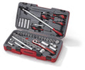 Teng Tools MECCA PRO 1/2 Socket & Tool Set mm/AF 44 Pieces — T1244