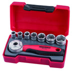 Juego de vasos Teng Tools de 1/4" con 8 piezas, trinquete pequeño — T1408