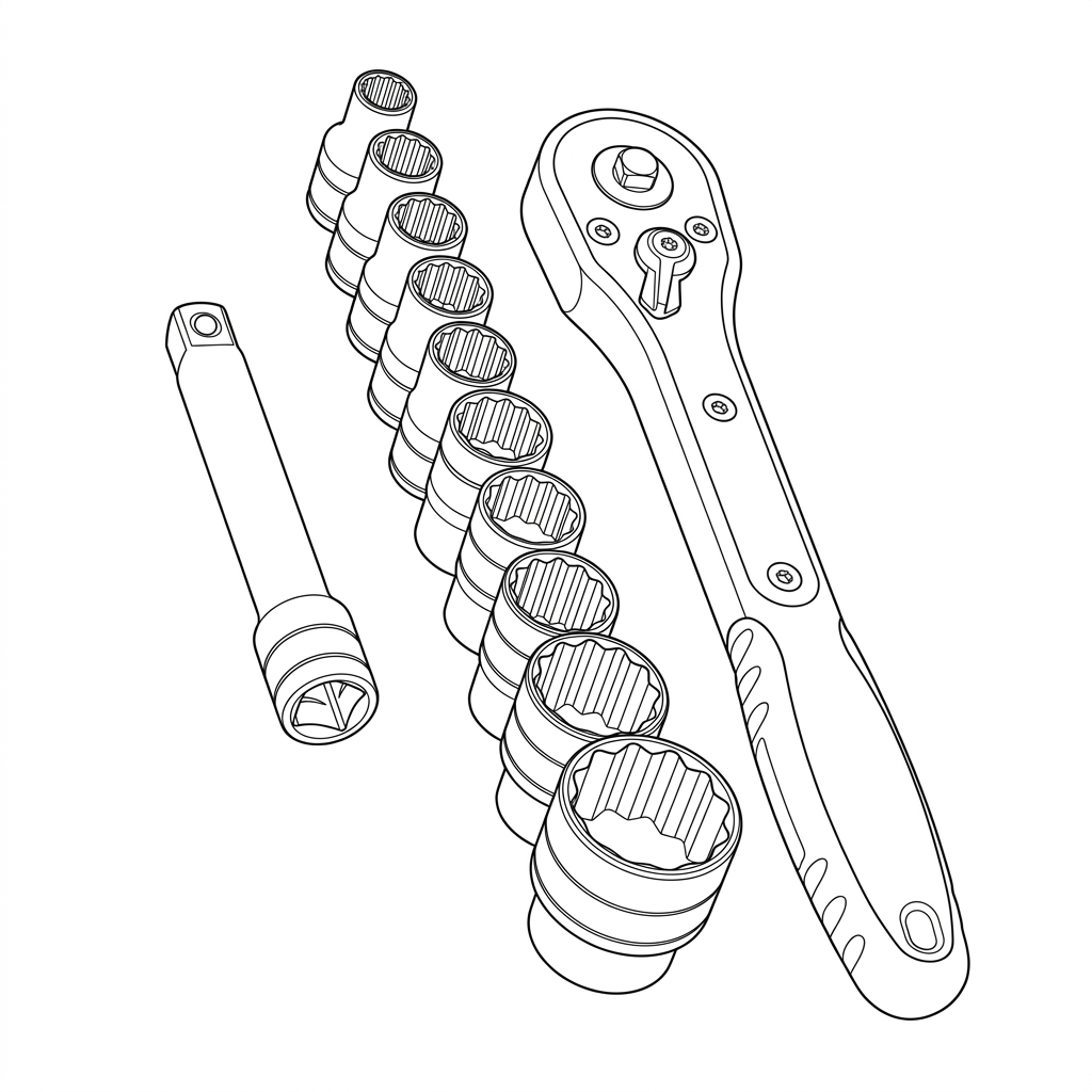 Teng Tools 1/2 Socket Set 12 pt 12 Pieces — M1212N1 (view 2)