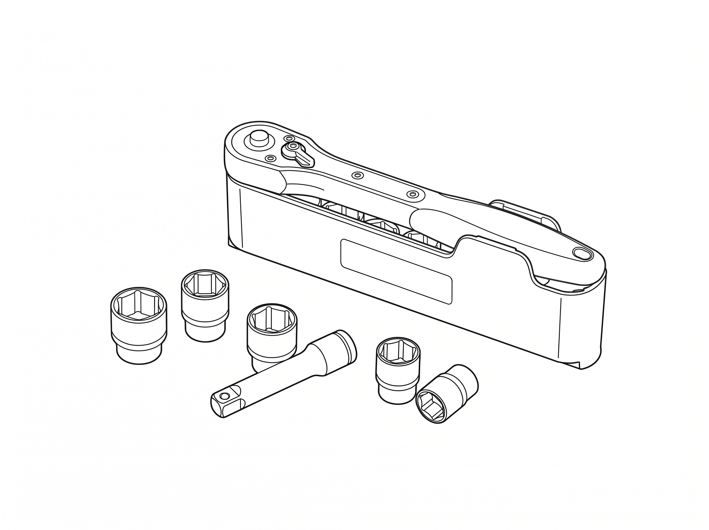 3/8 Drive Socket Set 6pt 12 Pieces