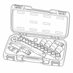 Teng Tools MECCA PRO Juego de llaves de vaso de 1/2" y 6 puntas, 21 piezas — T1221-6