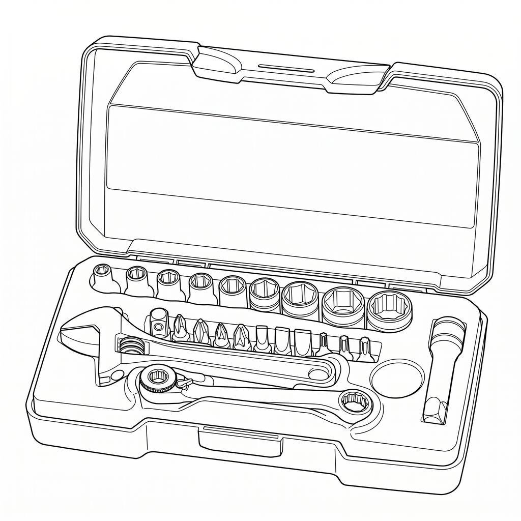 1/4 Drive Socket Set 6pt 23 Pieces