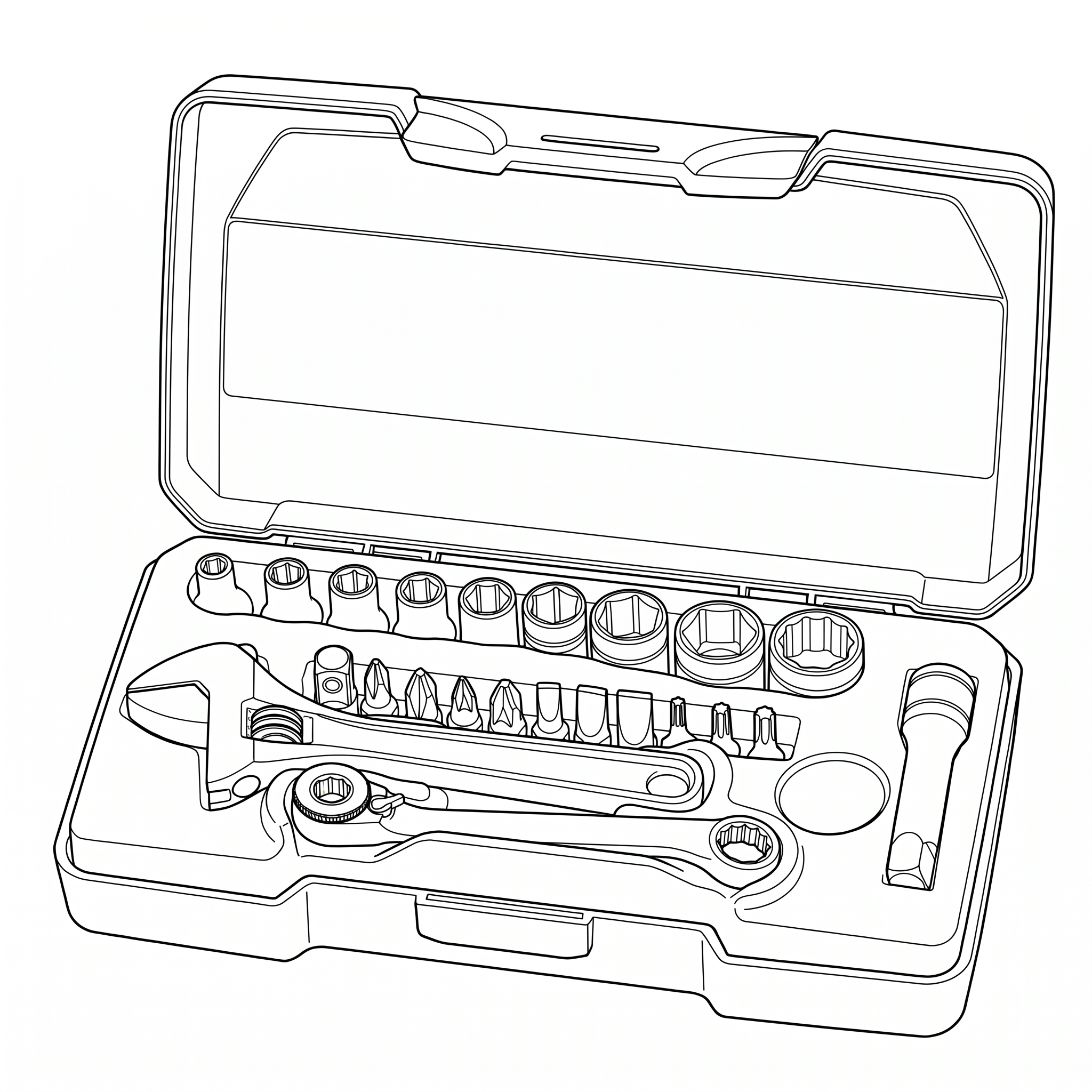 1/4 Drive Socket Set 6pt 23 Pieces