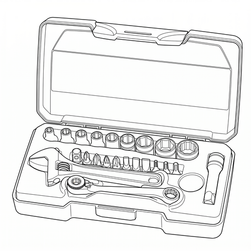 Teng Tools 1/4 Drive Socket Set 6pt 23 Pieces — T1423