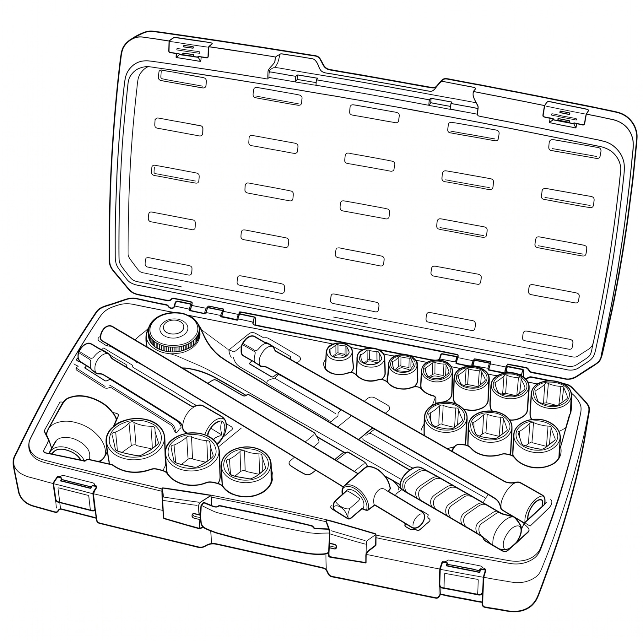 MECCA PRO 3/4" Drive Socket Set 6pt 18 Pieces