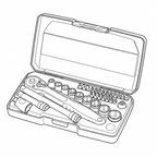 Juego de llaves de vaso Teng Tools de 3/8" y 6 puntas, 34 piezas — T3834
