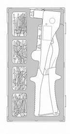 Juego de remachadora Teng Tools FOAM1 de 81 piezas — TEAHR81