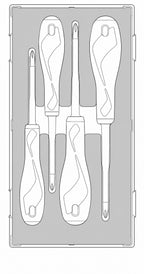 Juego de destornilladores aislados Teng Tools Ph/Pz espuma1 4 piezas — TEAMDV04N1