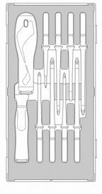 Teng Tools Juego de destornilladores aislados con puntas intercambiables Foam1 10 piezas — TEAMDV10