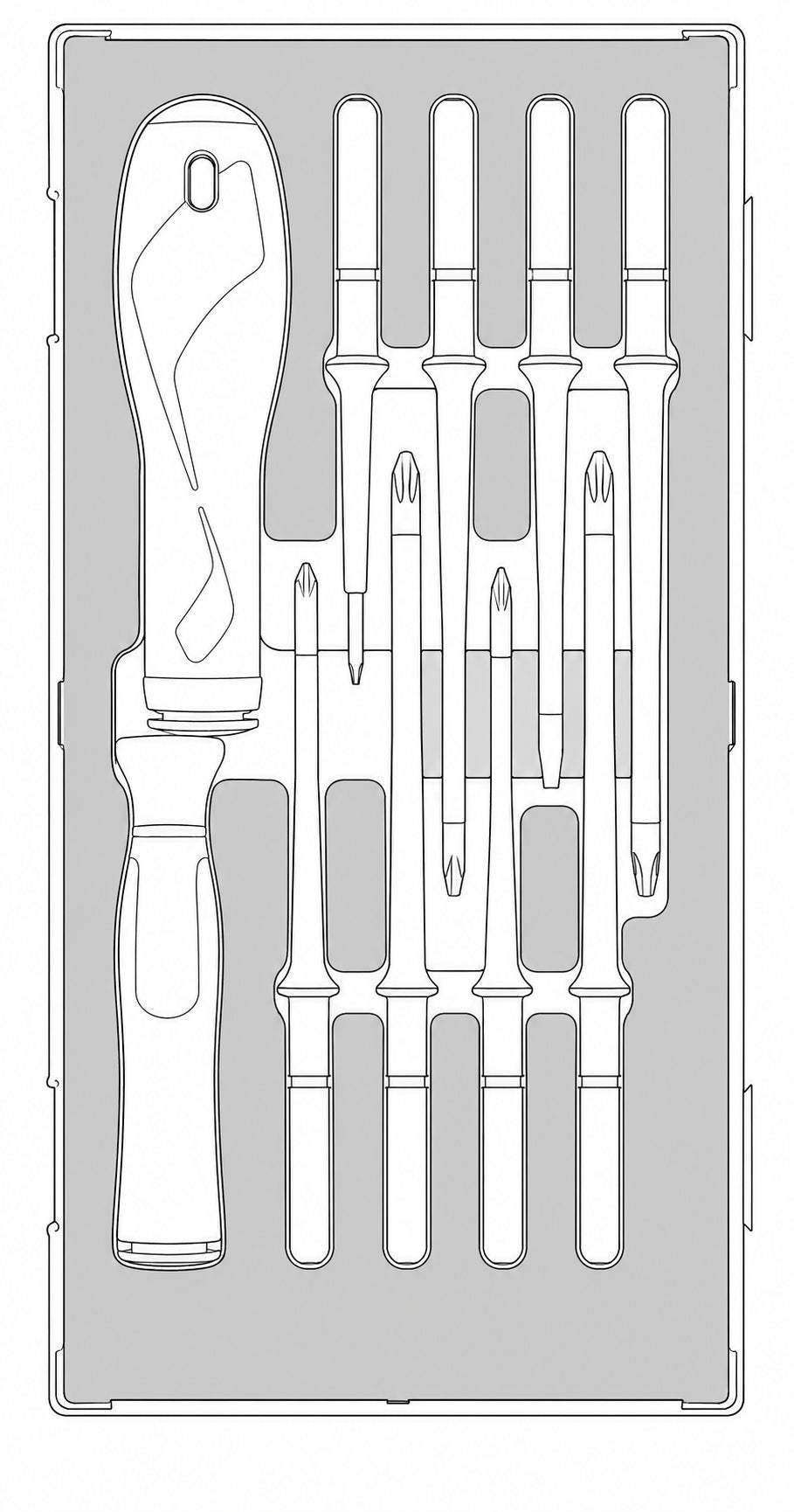 Insulated Interchangeable Blade Set Foam1 10 Pieces