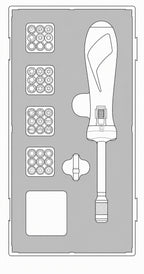 Juego de destornilladores dinamométricos Teng Tools FOAM1, 38 piezas — TEASD38