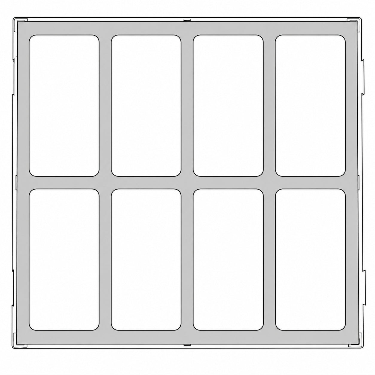 Storage Tray FOAM2 8 Compartments