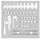 Juego de vasos de 1/4" Teng Tools de 6 puntas FOAM2 de 89 piezas — TED1489