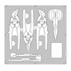 Juego de herramientas de corte industrial Teng Tools, 6 piezas (FOAM2) — TEDCT06